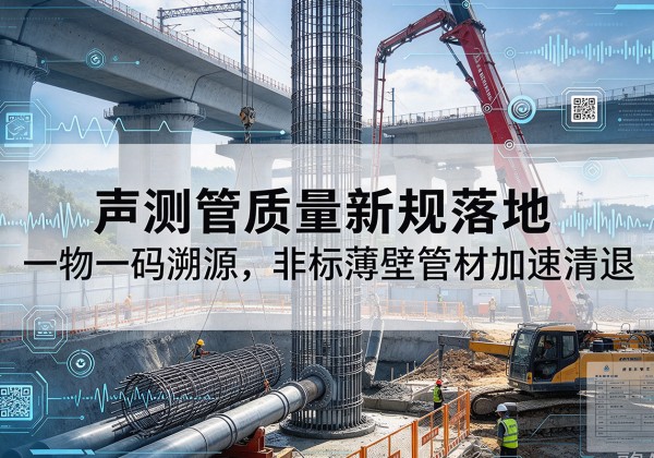 上思声测管质量新规落地，一物一码溯源，非标薄壁管材加速清退